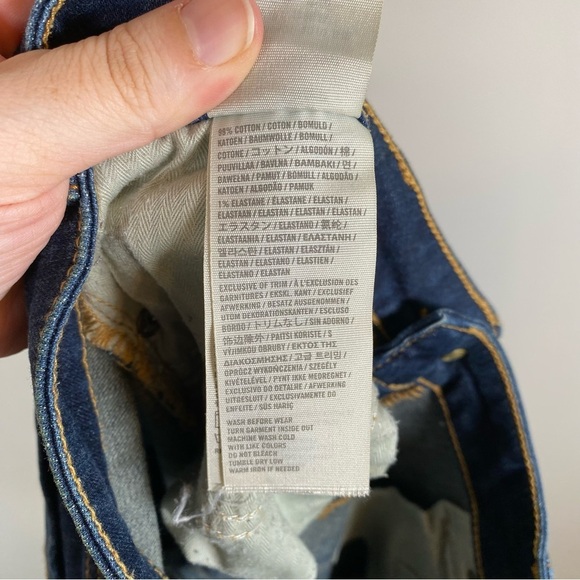 Abercrombie & Fitch The A&F Super Skinny Dark Wash Denim Jeans Size 6L 28X33 - Picture 4 of 5